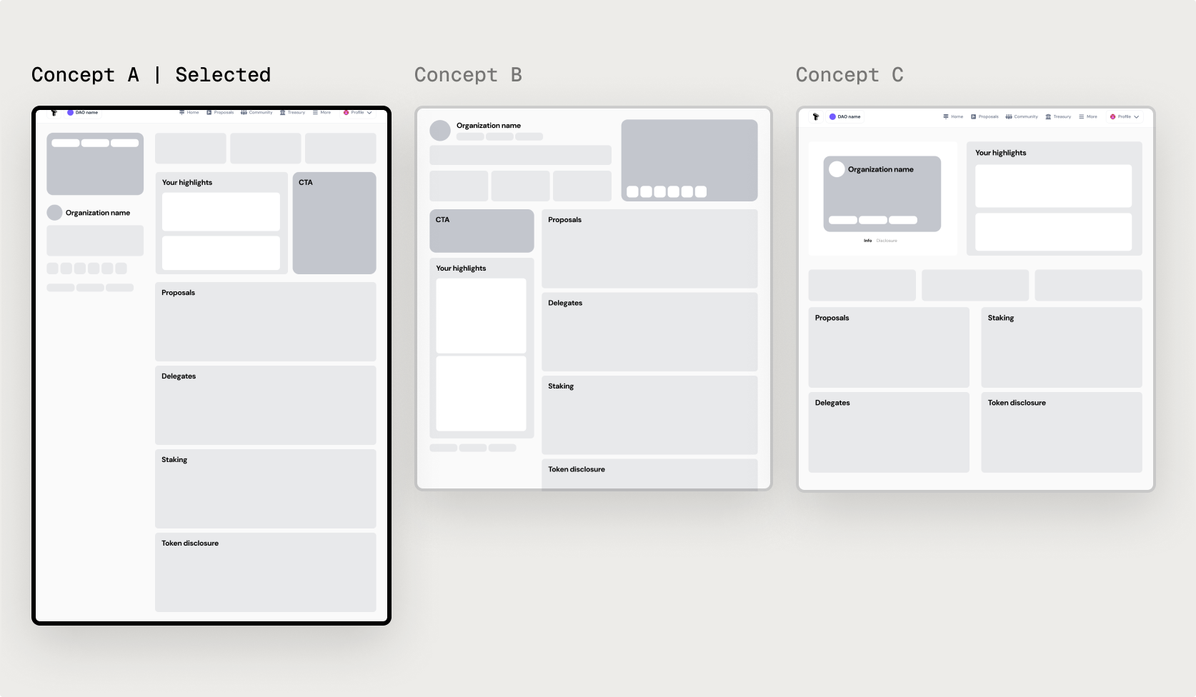 Homepage Wireframes 2